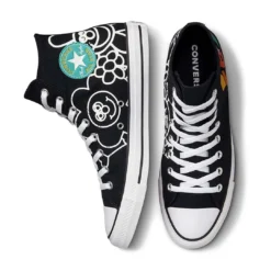 Converse - Unisex Chuck Taylor All Star Happy Face High Top Shoes (172864C) -StepZone Converse Unisex Chuck Taylor All Star Happy Face High Top 172864C 2