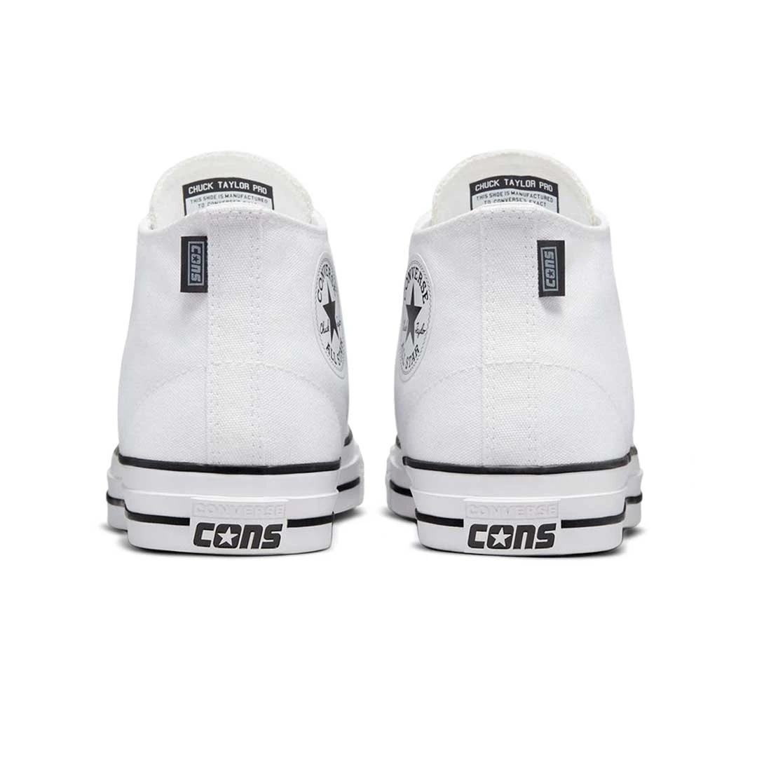 Converse - Unisex Chuck Taylor All Star Pro Seasonal Mid White Shoes (A04151C) 5 Converse - Unisex Chuck Taylor All Star Pro Seasonal Mid White Shoes (A04151C) - Image 3