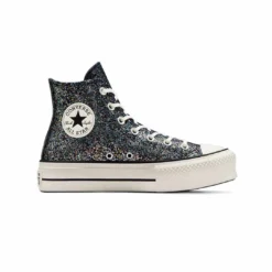 Converse - Women's Chuck Taylor All Star Lift Platform Glitter High Top Shoes (A09551C)