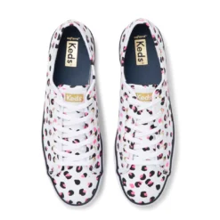 Keds - Women's Triple Kick Leopard Canvas Shoes (WF65995) -StepZone Keds Women s Triple Kick Leopard Canvas Shoes WF65995 4